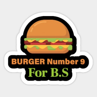 Gaming Nostalgia - Hamburger number 9 Sticker